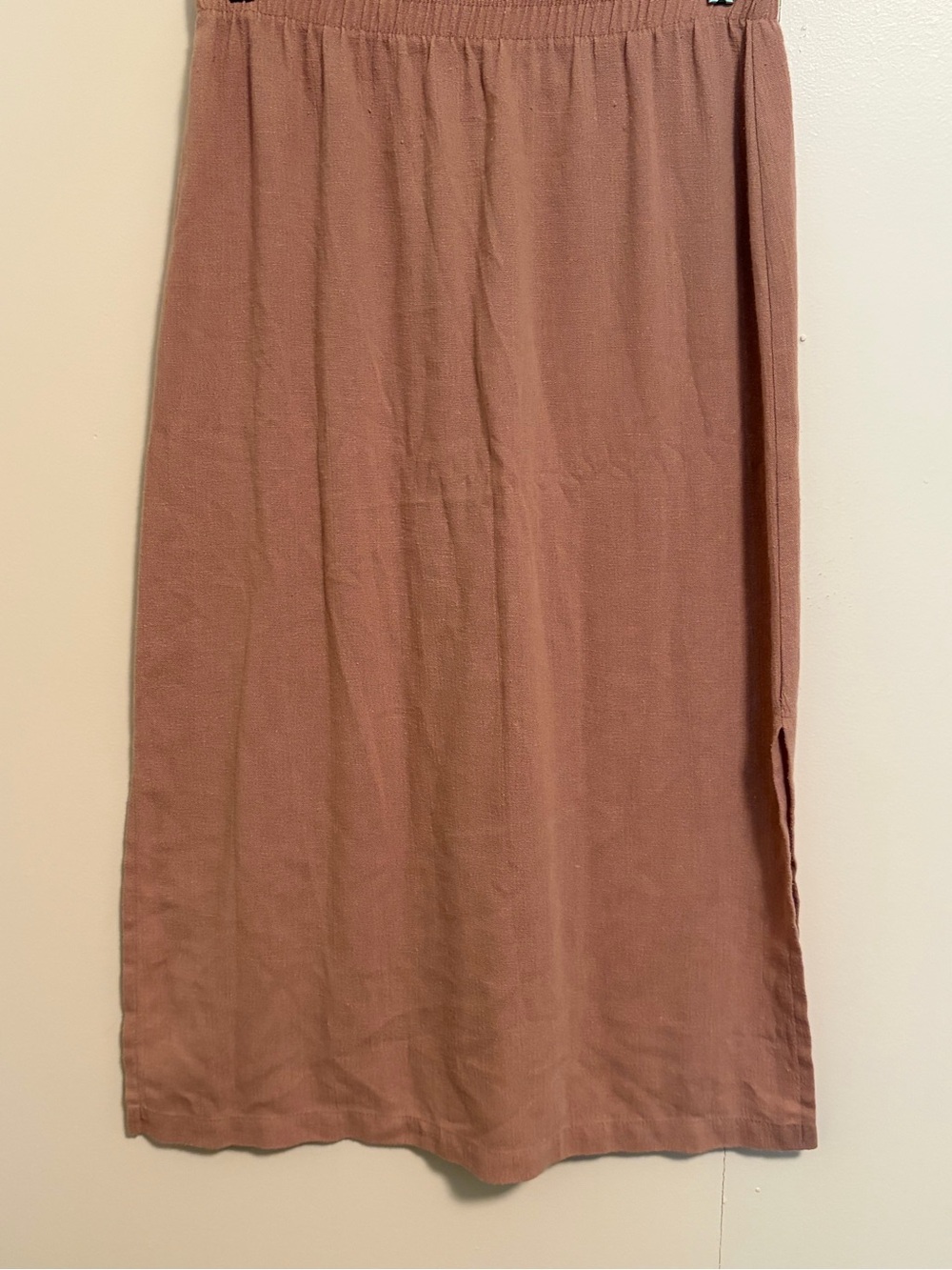 Alfred Dusty Rose Midi Skirt with Side Slit